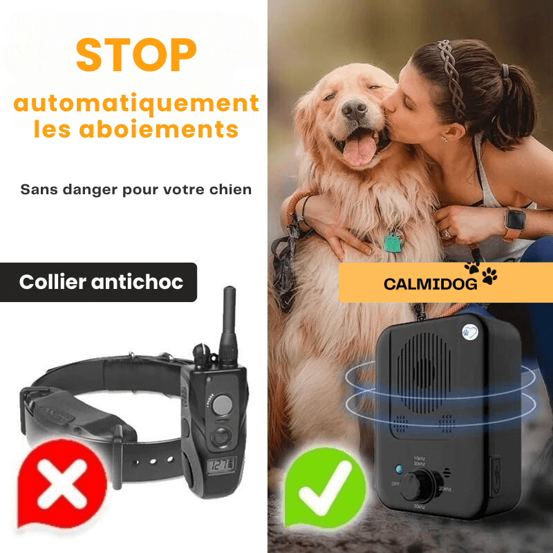 Dispositif Anti - Aboiement pour chien - Calmidog