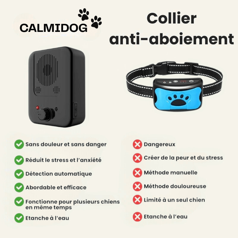 Dispositif Anti - Aboiement pour chien - Calmidog